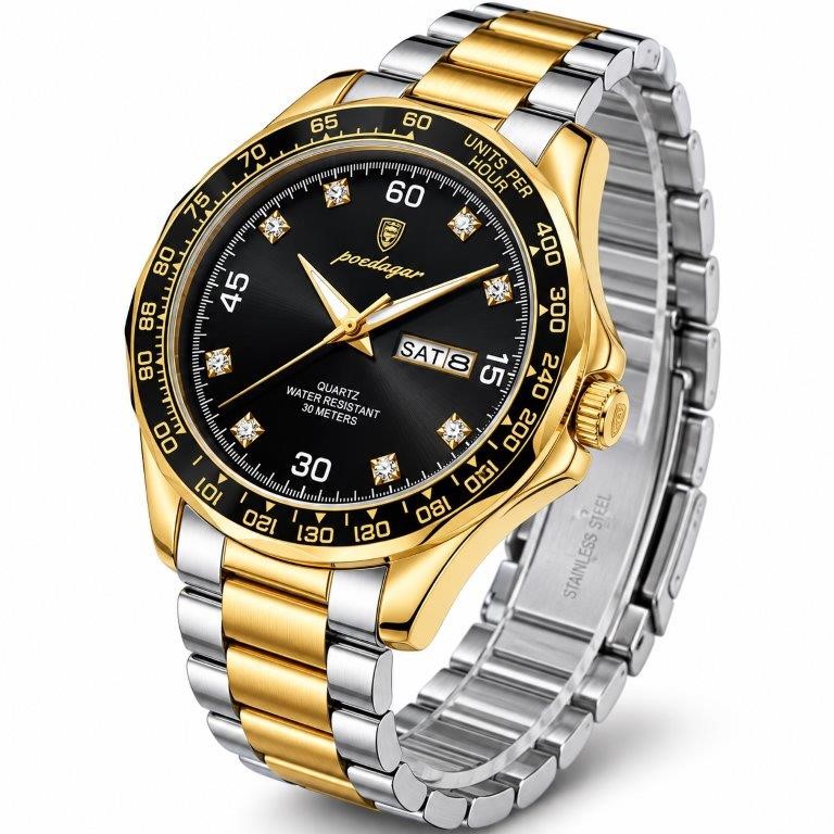 High Quality Simulated Diamond Men's Poedagar Watch-include box original
