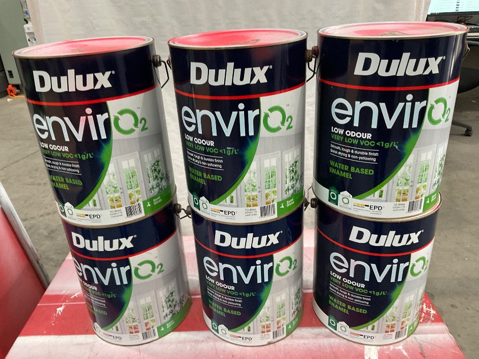 6 x Tubs 10lt Assorted Paint