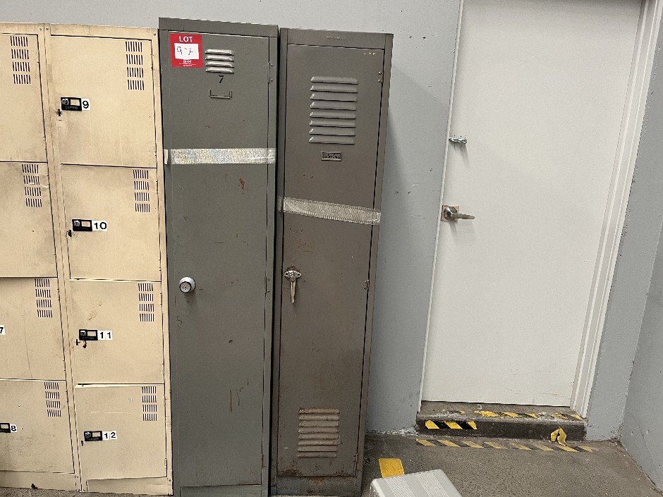 <p>2x Upright Storage Lockers</p>