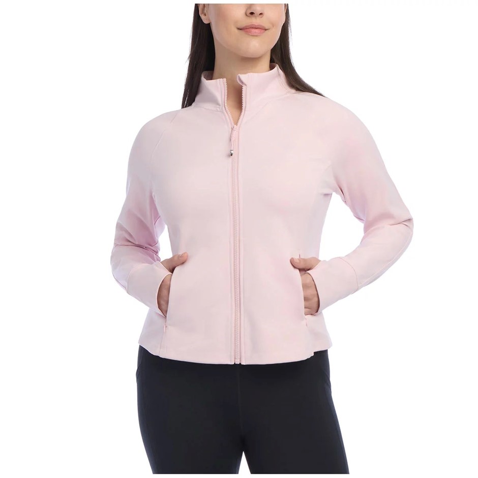 DANSKIN Women's Mantra Yoga Jacket, Size S, Pearl Pink. NB: minor shop soil