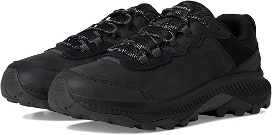 MERRELL Men's Speed Strike 2 Leather Hiking Shoe, US10/EU44, Black, J038943
