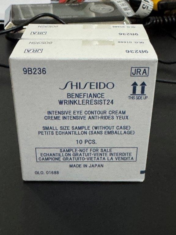 Shiseido benefiance wrinkle resist 24 intensive eye cream 2 boxes of 10 5ml
