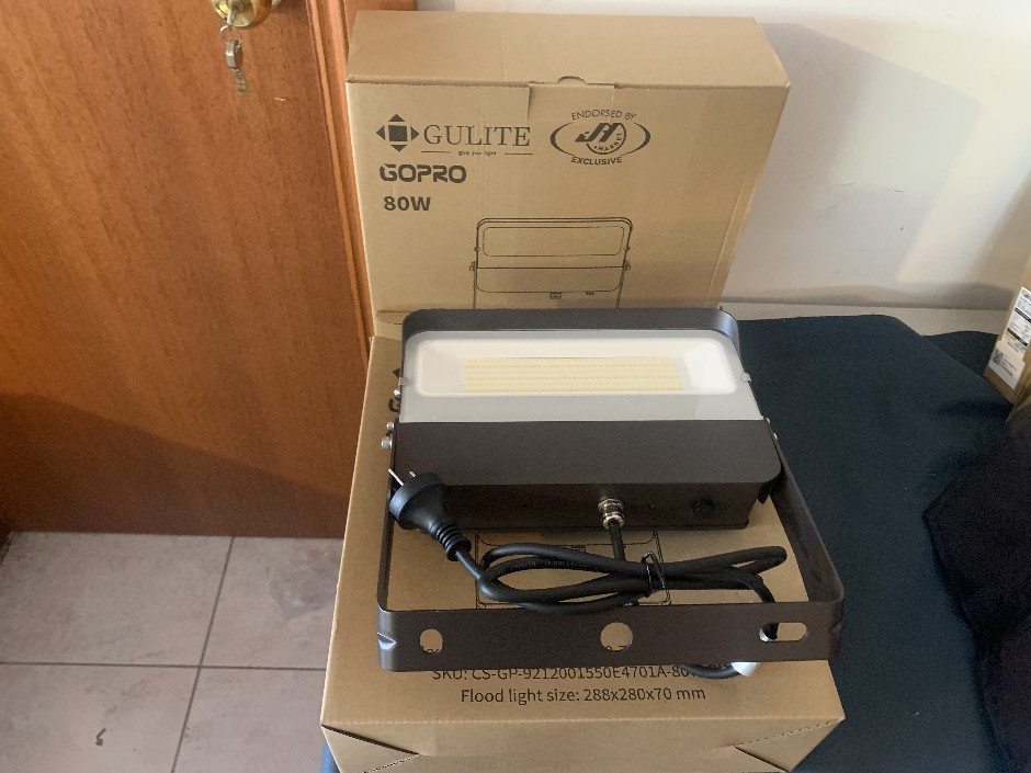 2 x Gulite LED Flood Light, 80W (Unused)