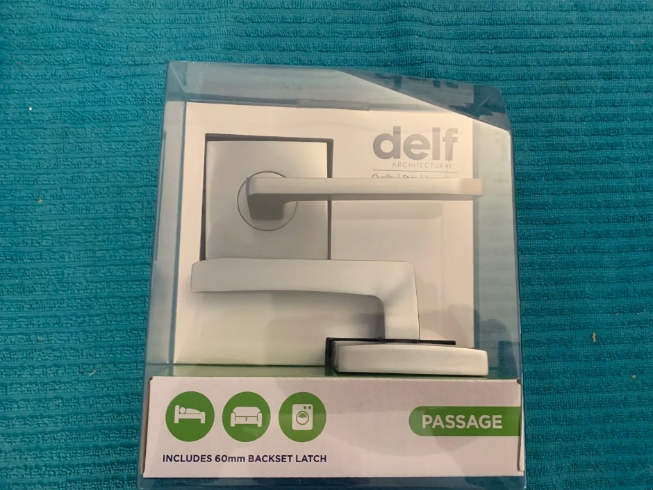 10 x Delftrade Passage Lever Sets, Satin Chrome