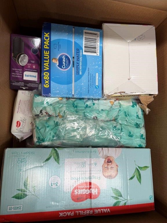 Assorted Box of Baby Wipes. NB: May have damaged packaging.