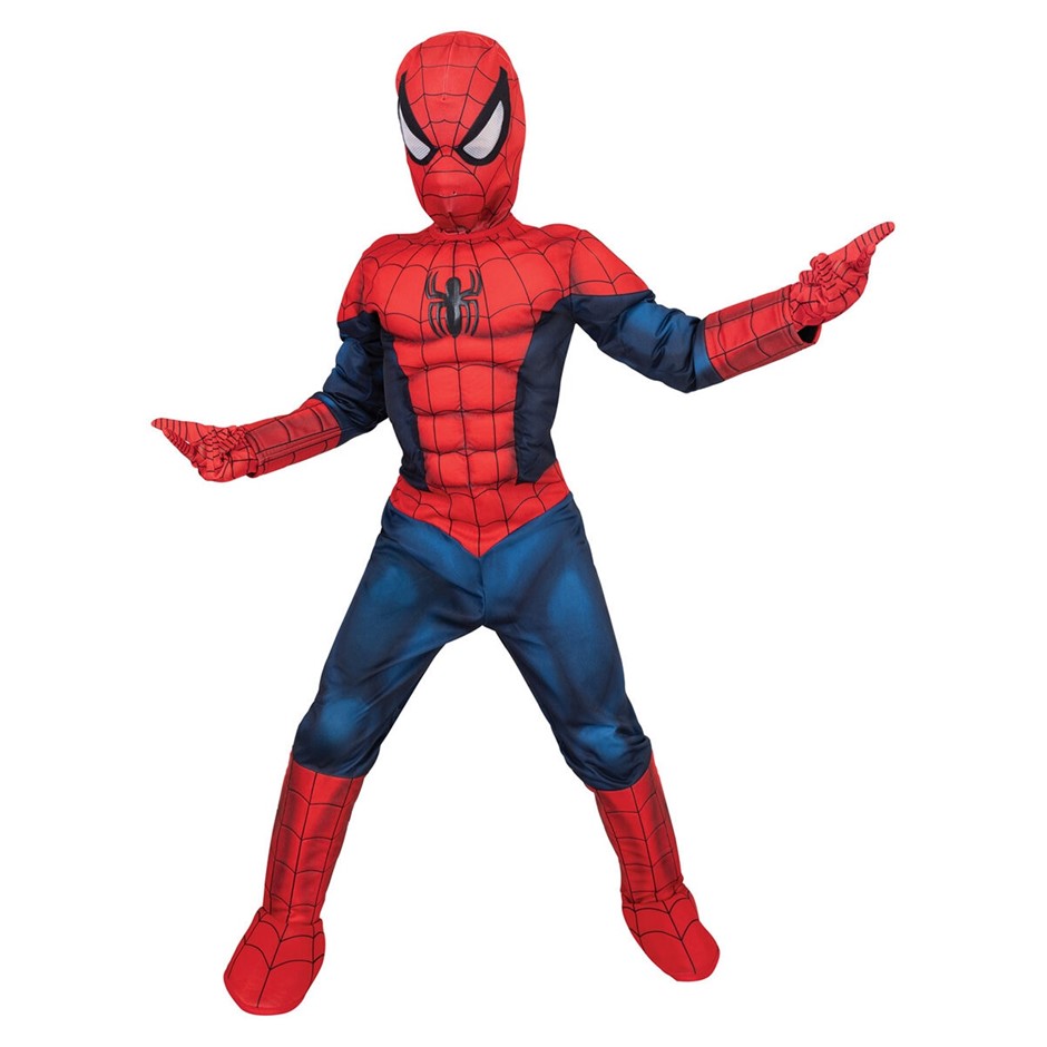 MARVEL Spider-Man Child Costume, Size 3-5 Years, Item No. 8490. NB: left bo