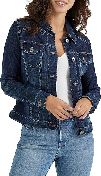 WRANGLER Authentics Women's Denim Jacket, Size S, Drenched, ZFWJ1A9. Buyer
