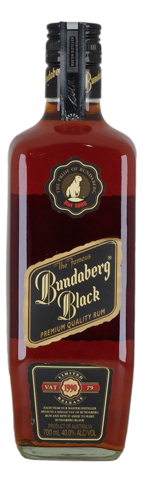 Bundaberg Black Rum 1990 Vat 79 Limited Release (1x 700mL), QLD.