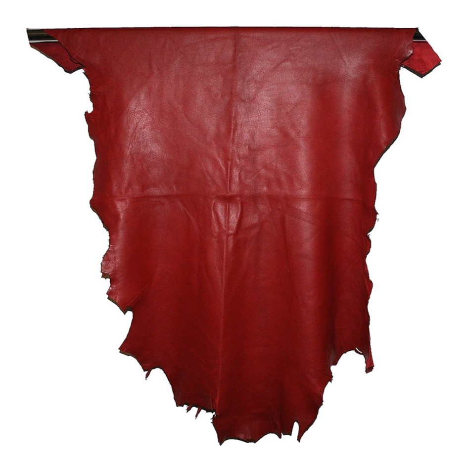 8sqft Top Grade Red Nappa Lambskin Leather Hide