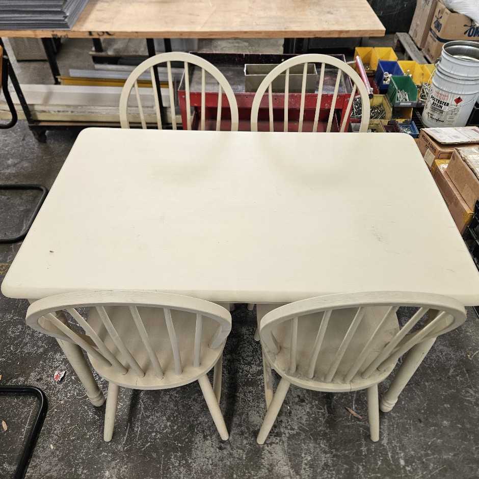 Dining Table complete with 4 dining chairs country style