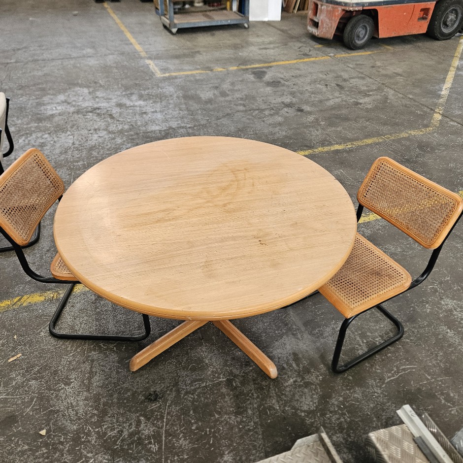 Dining Table 1200mm, complete with 2 dining chairs