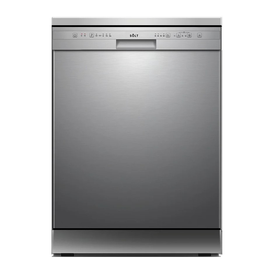 SOLT 60cm Freestanding Dishwasher, Stainless Steel NB: powers on, no furthe