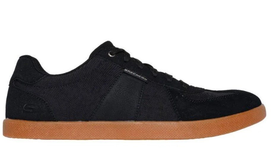 Skechers Mens Placer Camilo Sneaker Black, US7/UK6 NB: no box, has been tr
