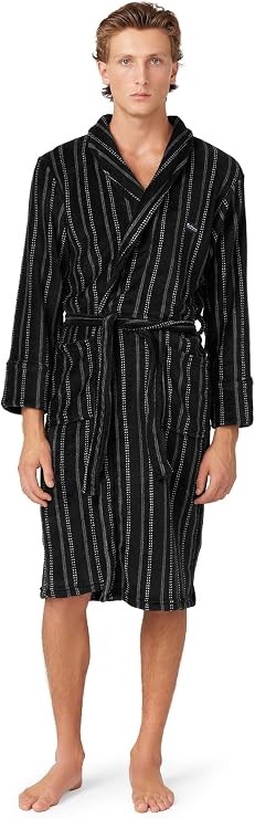 Ben Sherman Men's Lawrence Robe Black, Medium