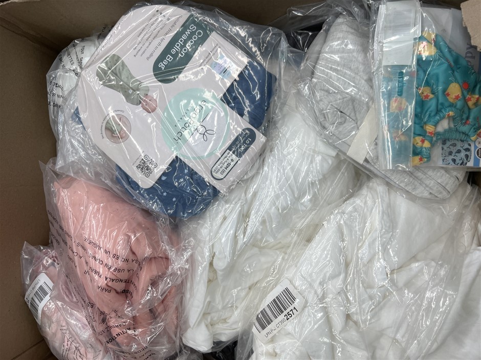 Assorted baby products. NB: Photo as is. Some Not in Original Packaging, So