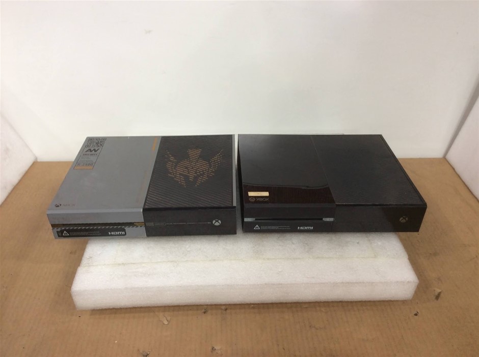 Microsoft Xbox One Model 1540 Game Consoles (Lot of 2)
