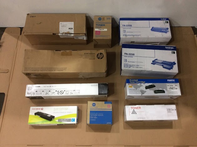 HP, Brother, Printec, Canon & Konica Minolta Mixed Toner Lot 10