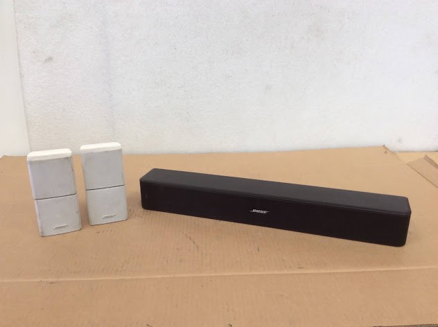 Bose 418775 Solo 5 TV Sound System&Bose Mixed Model Speakers (Lot of 3)