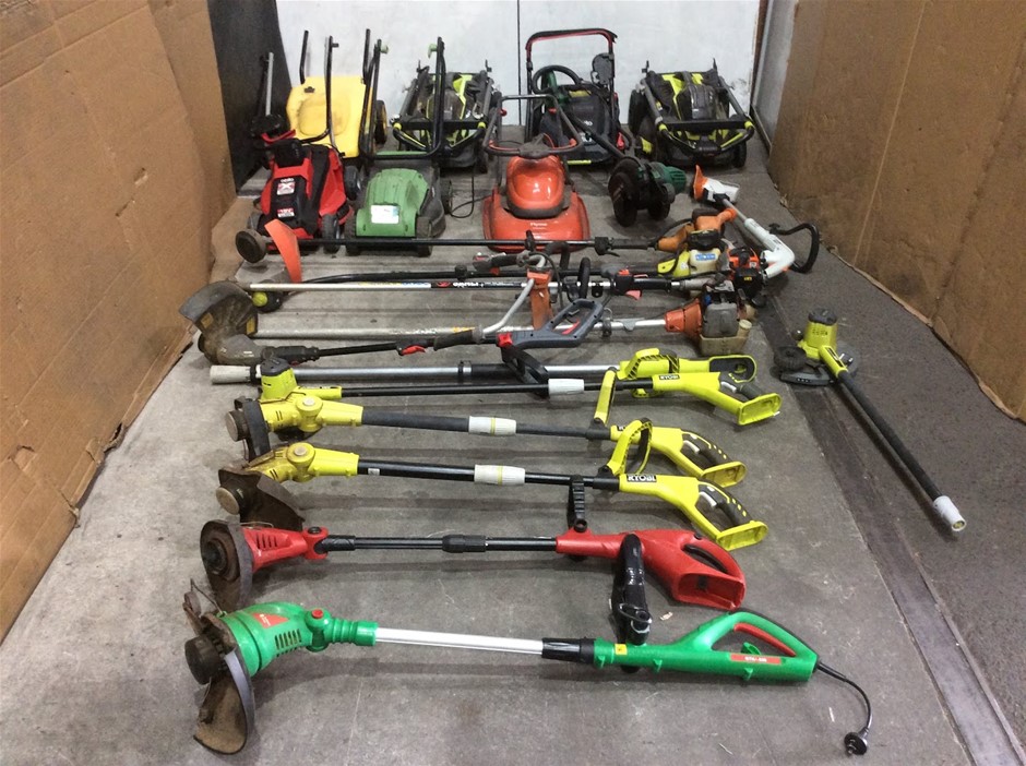 Mixed Brand Lawn Mowers, Grass Trimmers & Garden Power Tools