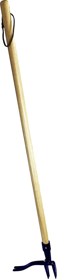 SPEAR & JACKSON Easy Weeder with Upright Wood Handle, BrownBlue.