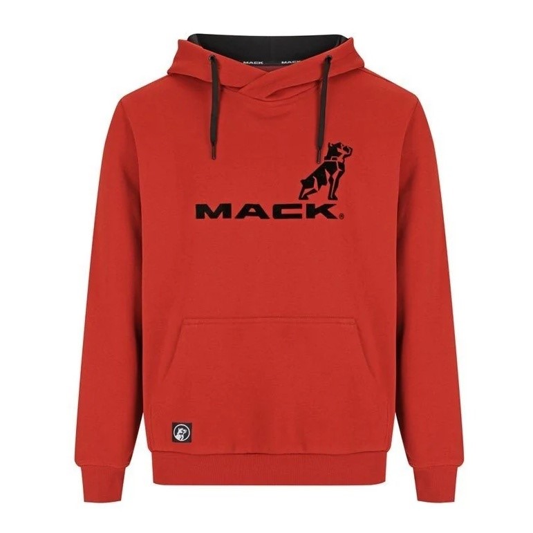 MACK Pull Over Shawl Collar Hoodie Intense Rust - Size XL