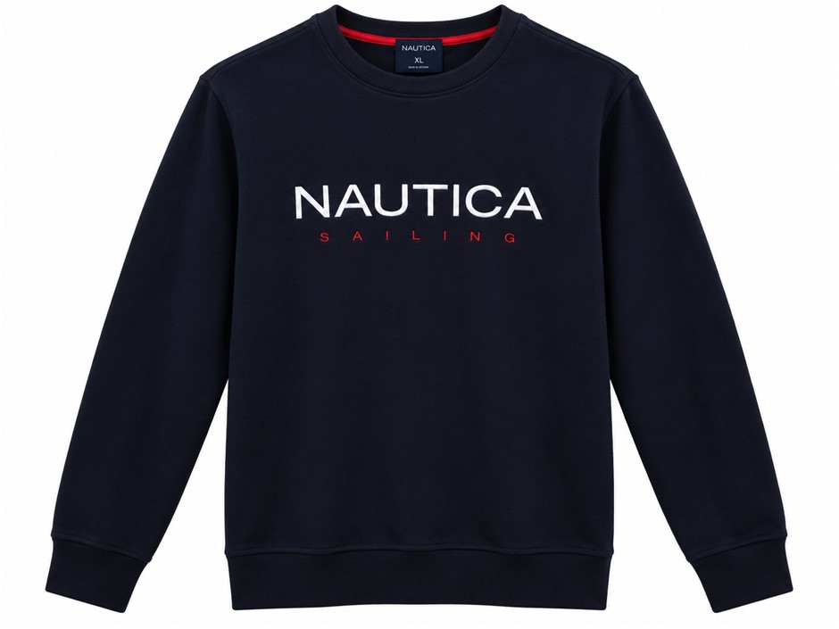 NAUTICA Sailing Men's Otto Sweatshirt, Dark Navy, X-Large