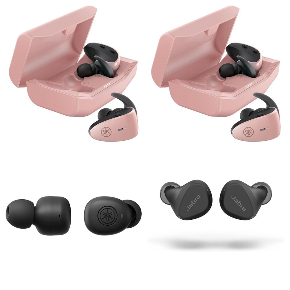 4 x Wireless Earbuds. RRP -$600. 2 x YAMAHA TW-ES5A Sports Earbuds. 1 x YAM
