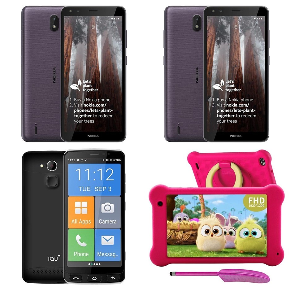 4 x Mobile Devices. RRP -$400. 2 x NOKIA C01 Plus 5.45 Inch 16GB Android Sm