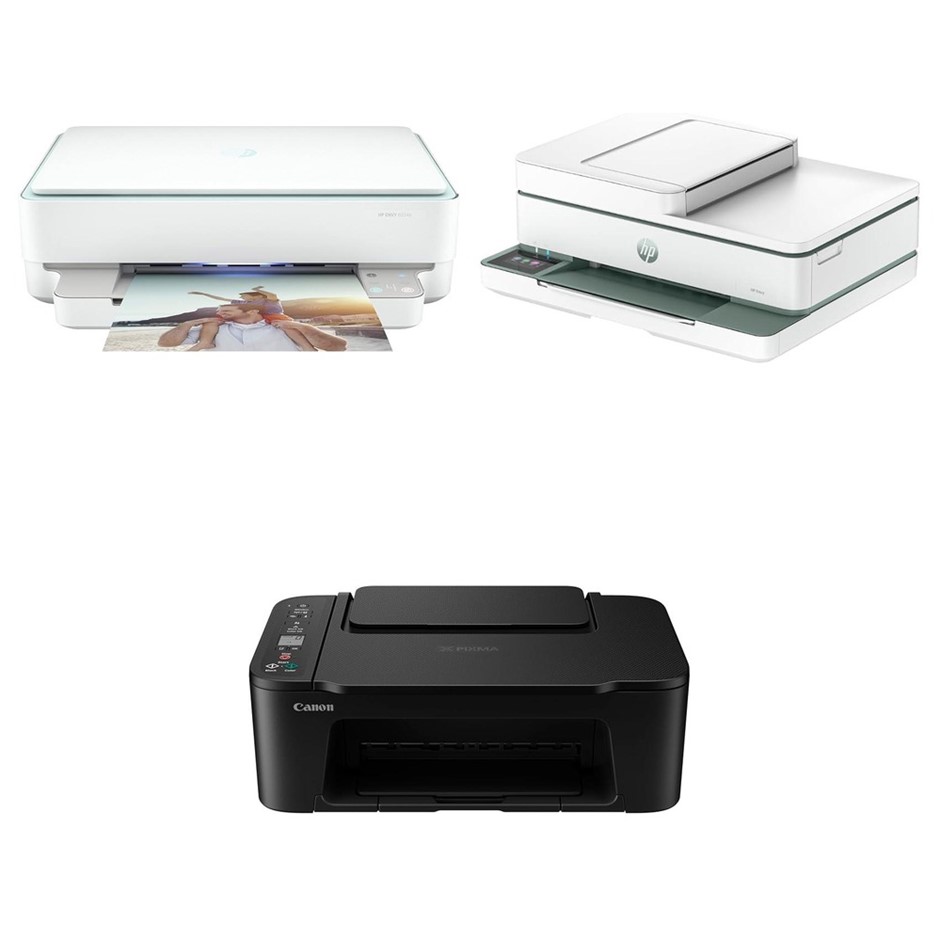 3 x Printers. RRP -$400. 1 x HP Envy 6034e All-in-One Color Printer. 1 x HP