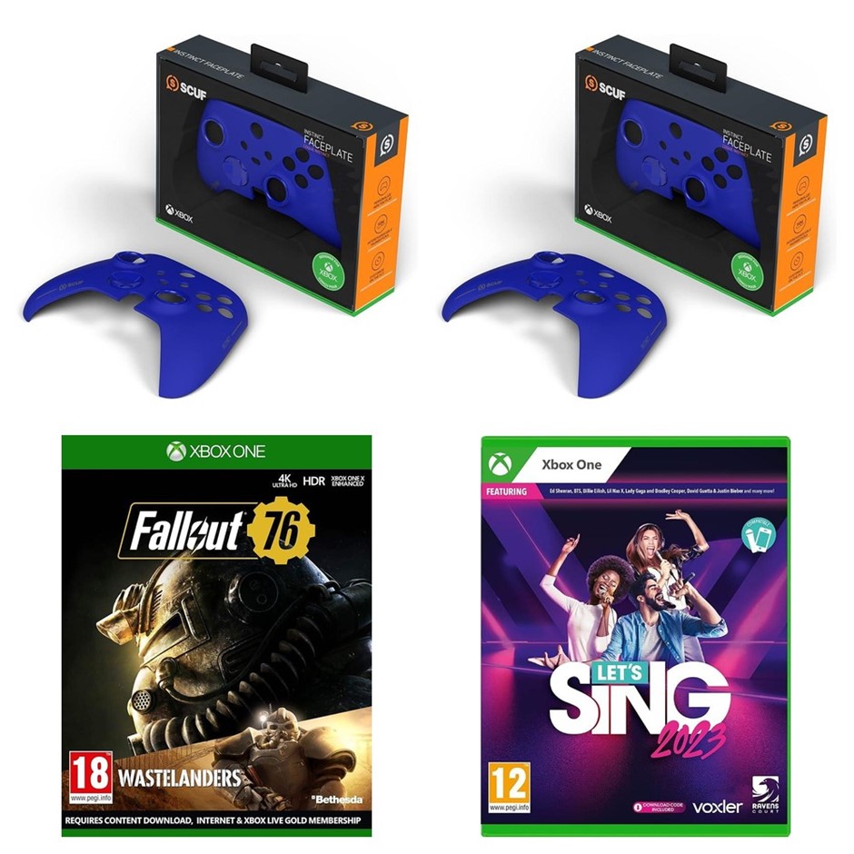 4 x XBOX Accessories. RRP -$200. 2 x SCUF Removeable Faceplate for Xbox Ser