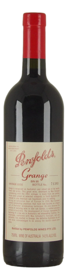 Penfolds Bin 95 Grange 2002 (1x 750mL) SA.