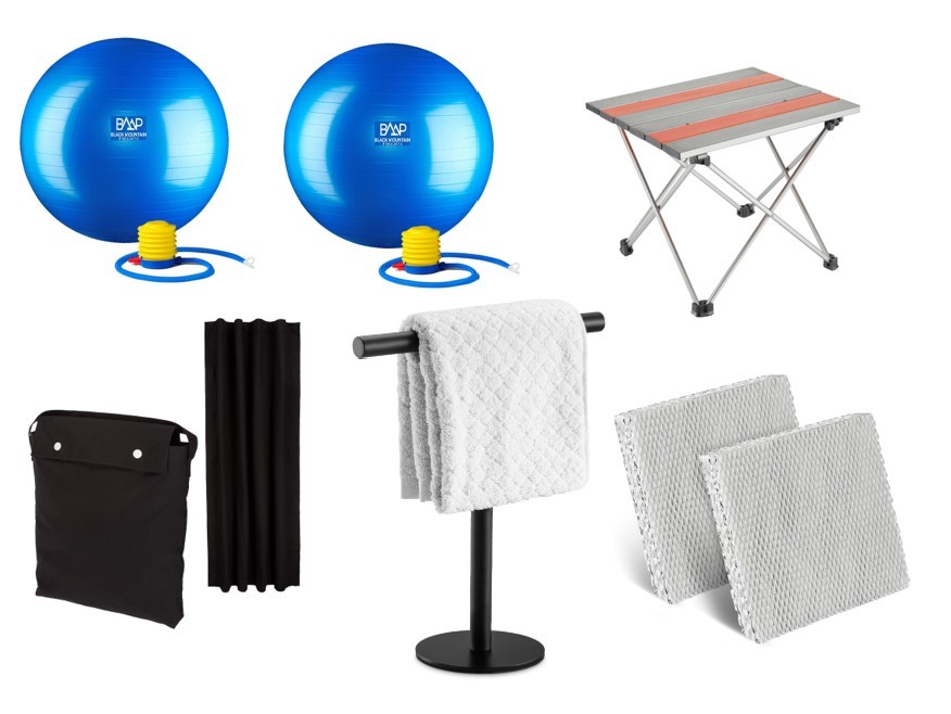 6 x Assorted Homeware products; Incl. Camping table, Towel Stand, Humidifie