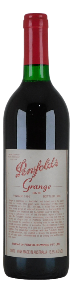 Penfolds Bin 95 Grange 1994 (1x 750mL) SA.