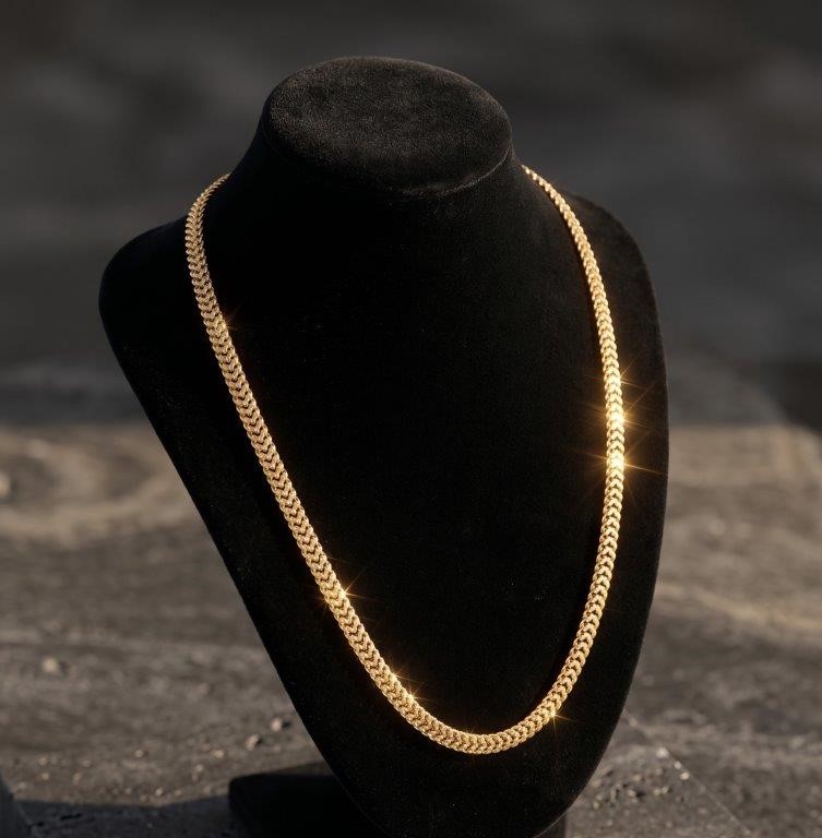 18k/ITALY  Yellow Gold Bonded  chain -(stamped 18K/ITALY)-Bonus Gift