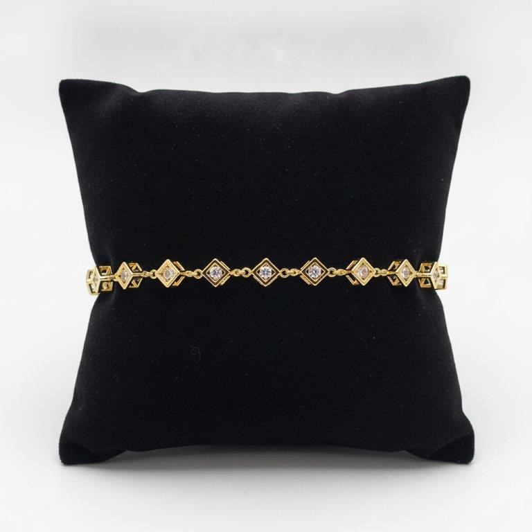 22K/Italy Gold Bonded Bracelet(stamped 22K/Italy)Warranty Quality-Bonus