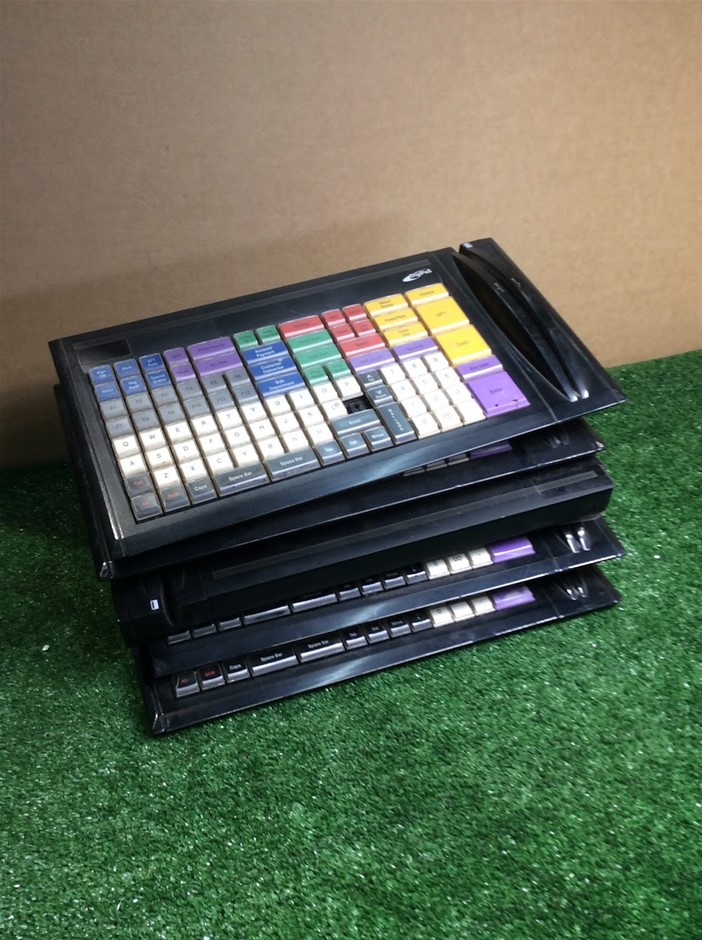 Tipro KMX128A USB MCR POS Keyboards (Lot of 5)