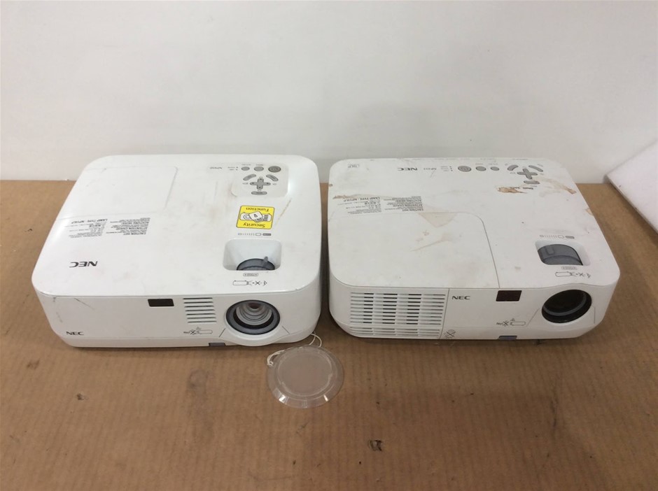 Mixed NEC NP215 / NP410 DLP Projectors (Lot of 2)