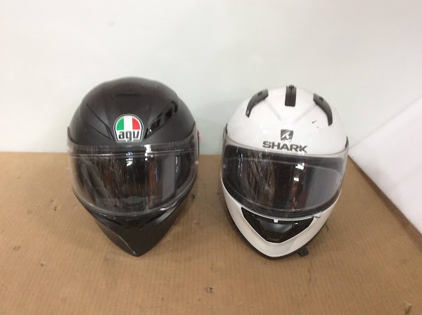 AGV&SHARK Motorcycle Full Face Helmet (Lot of 2)