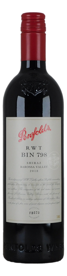 Penfolds Bin 798 RWT Shiraz 2018 (1x 750mL). Barossa Valley