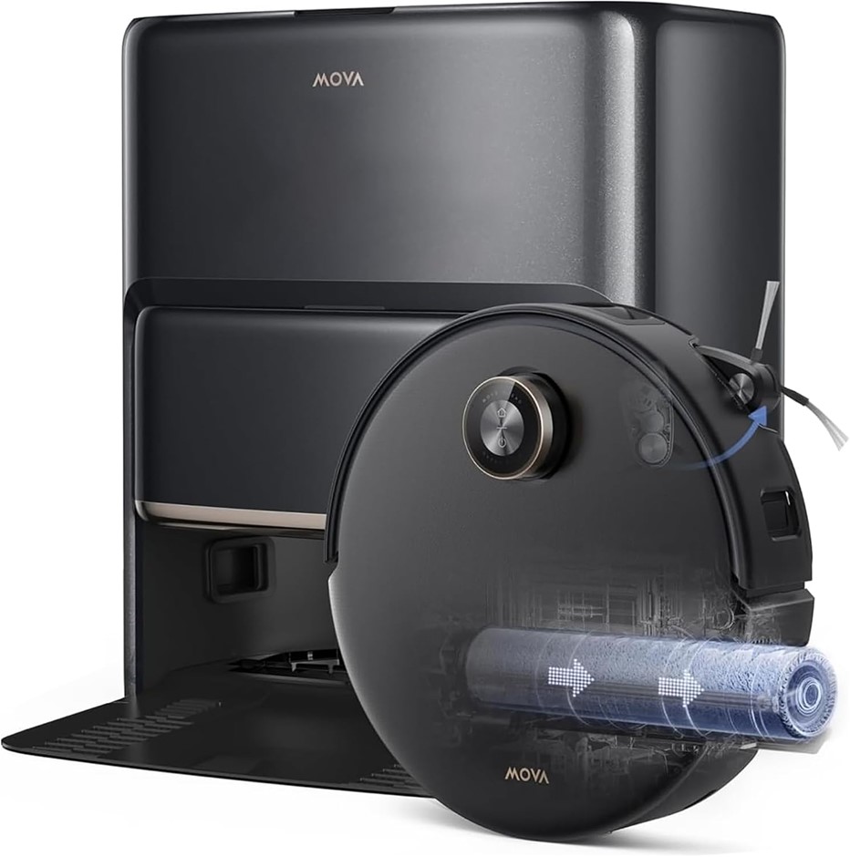 MOVA Z60 Ultra Roller Complete Robot Vacuum Cleaner Features HydroForce Mop