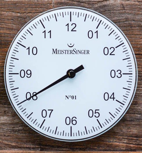 Meistersinger 18CM WALL AND DESK SINGLE HAND CLOCK WU19