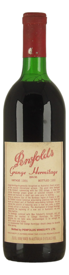 Penfolds Grange 1984 (1x 750mL) SA