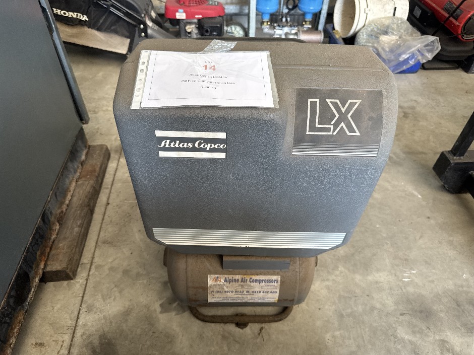 Atlas Copco LX111 240v (1.1Kw) Oil Free Compressor