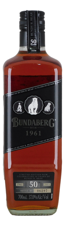Bundaberg Rum 1961 50 Years Of Bundy R. Bear (1x 700mL), QLD.