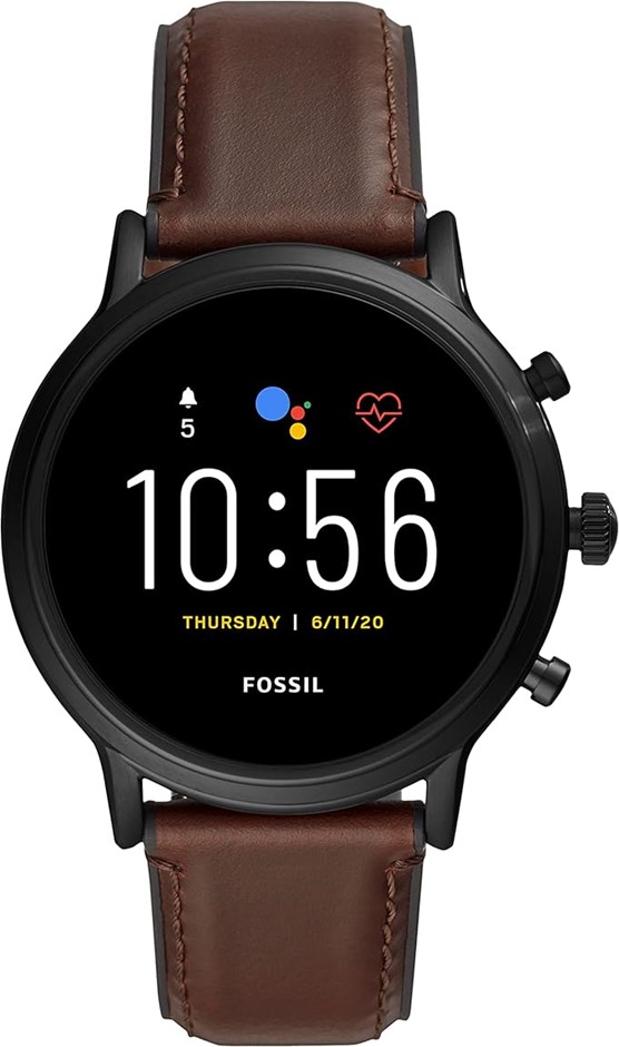 FOSSIL Gen 5 Carlyle Stainless Steel Touchscreen Smartwatch with Speaker, H