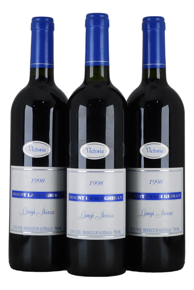 Mount Langi Ghiran Shiraz 1998 (3x 750mL), VIC.