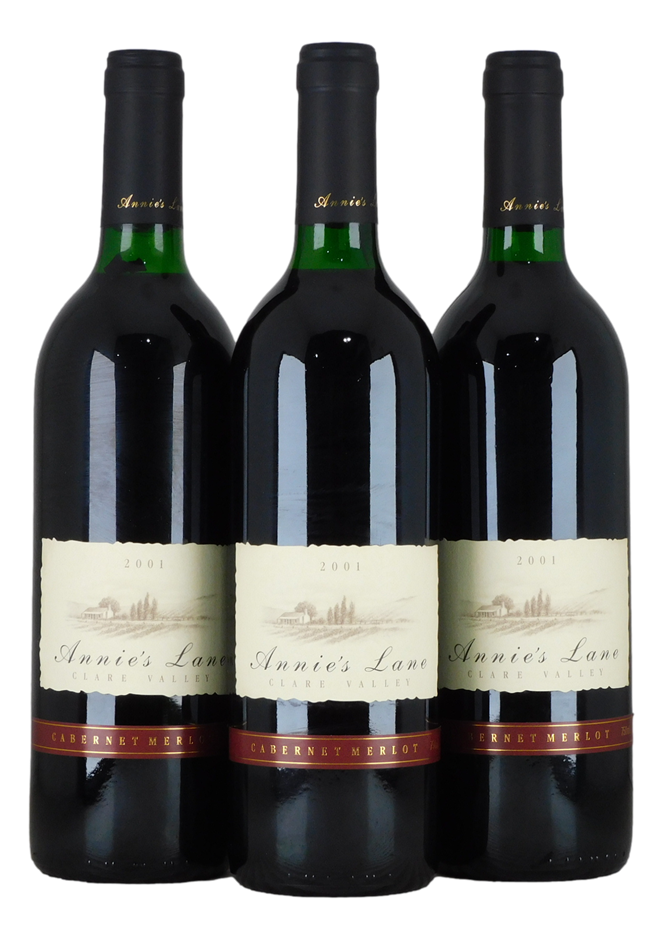 Annie's Lane Cabernet Merlot 2001 (3x 750mL), Clare Valley.