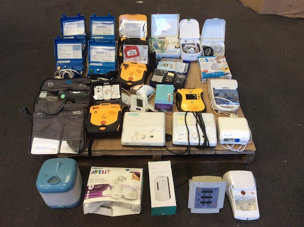 Allersearch Ventalair Nebuliser&Medtronic LIFEPAK AED&Omron Thermometer Mix