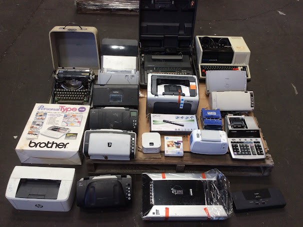 Brother/Fujitsu/Canon Mixed Brand and Model Vintage Typewriters/Scanners