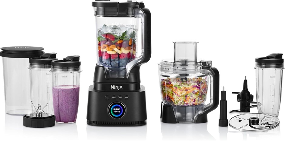 NINJA Stealth IQ Kitchen System Blender & Processor Pro, Black.